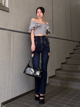 塩山茉莉亜さん(レディース・169cm)の夏コーディネート