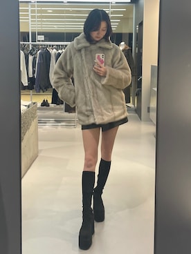 塩山茉莉亜さん(レディース・169cm)の冬コーディネート