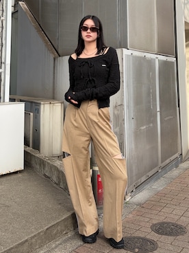 塩山茉莉亜さん（レディース・169cm）の春コーディネート