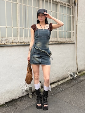 塩山茉莉亜さん(レディース・169cm)の春コーディネート
