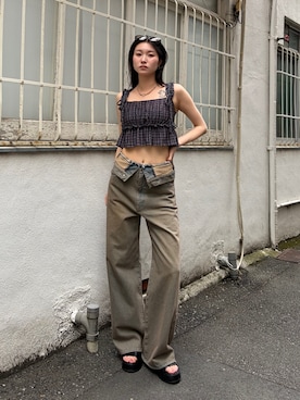 塩山茉莉亜さん(レディース・169cm)の夏コーディネート
