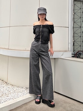 塩山茉莉亜さん(レディース・169cm)の夏コーディネート