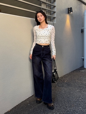 塩山茉莉亜さん(レディース・169cm)の秋コーディネート