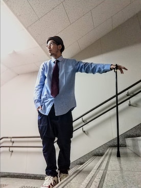 「Samansa Mos2（サマンサ モスモス）のアイテム」を使った、hasshi(ハッシー)さん（メンズ・172cm）の秋コーディネート