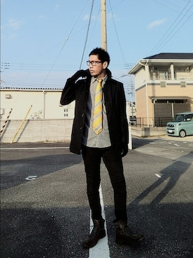 「リドム」｜hasshi(ハッシー)さん（メンズ・172cm）の冬コーディネート