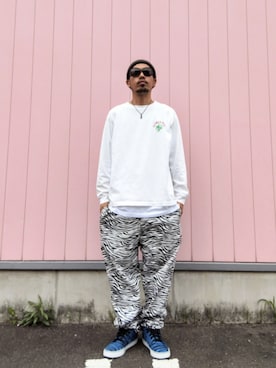 「RAGEBLUE（レイジブルー）のアイテム」を使った、hasshi(ハッシー)さん（メンズ・173cm）の夏コーディネート