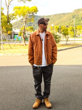 「アイテム（ブーツ）」を使った、hasshi(ハッシー)さん（メンズ・172cm）の秋コーディネート