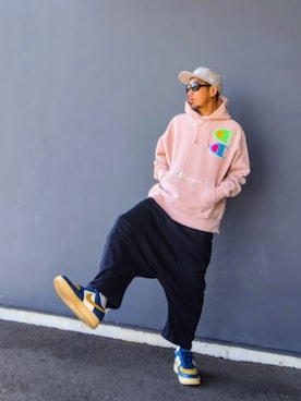 「UNDEFEATED (アンディフィーテッド)のアイテム」を使った、hasshi(ハッシー)さん(メンズ・173cm)の冬コーディネート