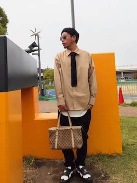 「アイテム（ハンチング/ベレー帽）」を使った、hasshi(ハッシー)さん（メンズ・172cm）の秋コーディネート