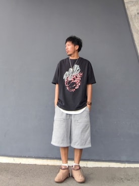 「アイテム（タンクトップ）」を使った、hasshi(ハッシー)さん（メンズ・173cm）の夏コーディネート