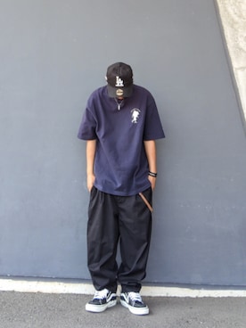 「no brand（ノーブランド）のアイテム」を使った、hasshi(ハッシー)さん（メンズ・173cm）の夏コーディネート