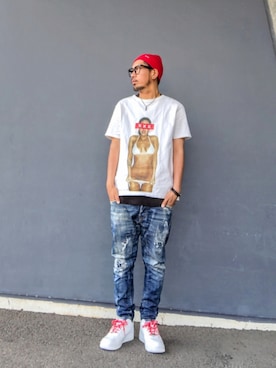 「アイテム（帽子）」を使った、hasshi(ハッシー)さん（メンズ・173cm）の夏コーディネート