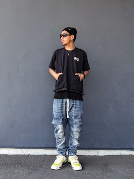 「ROYAL FLASH（ロイヤルフラッシュ）のアイテム」を使った、hasshi(ハッシー)さん（メンズ・173cm）の夏コーディネート