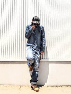 「Supreme （シュプリーム）のSupreme Bandana Camp Cap（キャップ、ブラック系）」を使った、hasshi(ハッシー)さん（メンズ・173cm）の春コーディネート