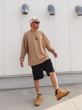 「アイテム（ブーツ）」を使った、hasshi(ハッシー)さん（メンズ・172cm）の秋コーディネート