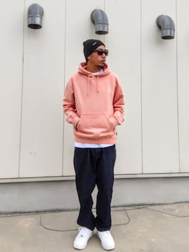 「アイテム（ニットキャップ/ビーニー）」を使った、hasshi(ハッシー)さん（メンズ・172cm）の秋コーディネート