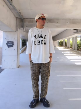 「アイテム（Tシャツ/カットソー）」を使った、hasshi(ハッシー)さん（メンズ・172cm・40代）の秋コーディネート