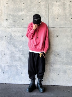 「アイテム（キャップ）」を使った、hasshi(ハッシー)さん（メンズ・173cm）の春コーディネート