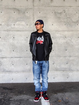 「アイテム（帽子）」を使った、hasshi(ハッシー)さん（メンズ・172cm）の秋コーディネート