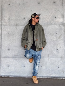 「アイテム（ネックレス）」を使った、hasshi(ハッシー)さん（メンズ・172cm）の秋コーディネート