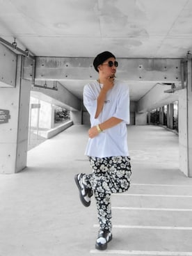 「アイテム（帽子）」を使った、hasshi(ハッシー)さん（メンズ・172cm・40代）の夏コーディネート