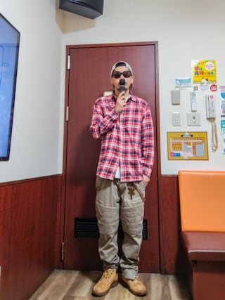 「HUF（ハフ）のREGIONAL NECKLACE SILVER（ネックレス）」を使った、hasshi(ハッシー)さん（メンズ・173cm）の春コーディネート