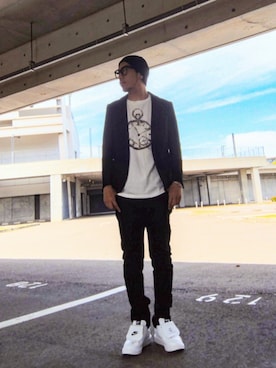 「EDITION（エディション）のアイテム」を使った、hasshi(ハッシー)さん（メンズ・173cm）の春コーディネート