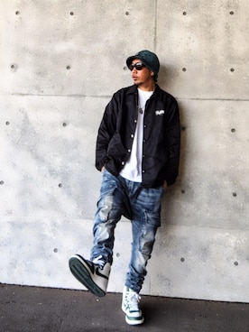 「アイテム（ネックレス）」を使った、hasshi(ハッシー)さん（メンズ・172cm）の秋コーディネート