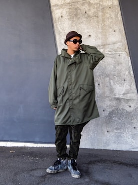 「アイテム（サングラス）」を使った、hasshi(ハッシー)さん（メンズ・172cm）の秋コーディネート