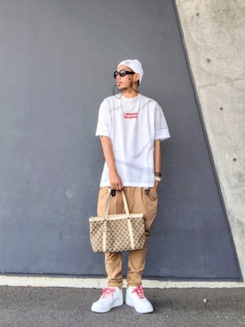 「glamb（グラム）のアイテム」を使った、hasshi(ハッシー)さん（メンズ・173cm）の夏コーディネート