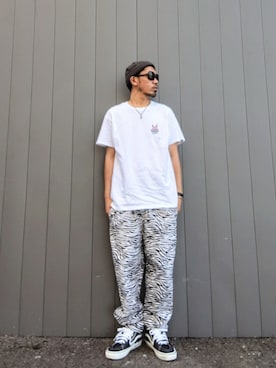 「no brand（ノーブランド）のアイテム（アクセサリー）」を使った、hasshi(ハッシー)さん（メンズ・173cm）の夏コーディネート