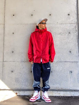 「アイテム（ナイロンジャケット）」を使った、hasshi(ハッシー)さん（メンズ・172cm）の秋コーディネート