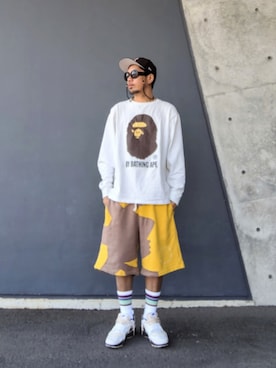 「アイテム（スウェットパンツ）」を使った、hasshi(ハッシー)さん（メンズ・173cm）の春コーディネート