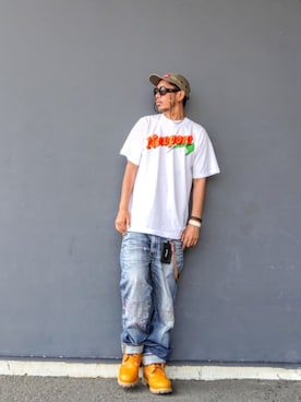 「Levi's（リーバイス）のアイテム（パンツ）」を使った、hasshi(ハッシー)さん（メンズ・173cm）の夏コーディネート