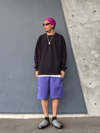 「Disce Gaudere.（ディスケガウーレ）のアイテム（ニットキャップ/ビーニー）」を使った、hasshi(ハッシー)さん（メンズ・173cm）の春コーディネート