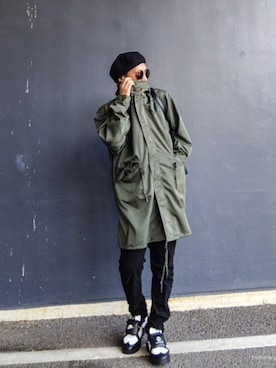 「アイテム（モッズコート）」を使った、hasshi(ハッシー)さん（メンズ・172cm）の秋コーディネート