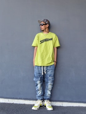 「no brand（ノーブランド）のアイテム」を使った、hasshi(ハッシー)さん（メンズ・173cm）の夏コーディネート