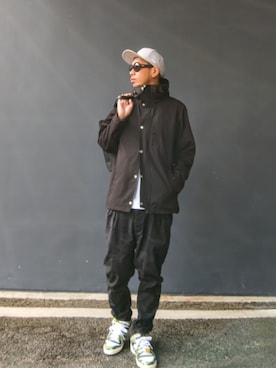 「アイテム（マウンテンパーカー）」を使った、hasshi(ハッシー)さん（メンズ・172cm）の秋コーディネート