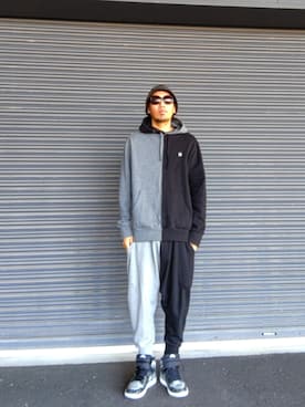 「アイテム（パーカー）」を使った、hasshi(ハッシー)さん（メンズ・172cm）の秋コーディネート