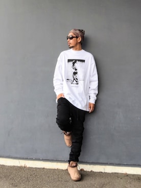 「Supreme （シュプリーム）のアイテム」を使った、hasshi(ハッシー)さん（メンズ・173cm）の夏コーディネート