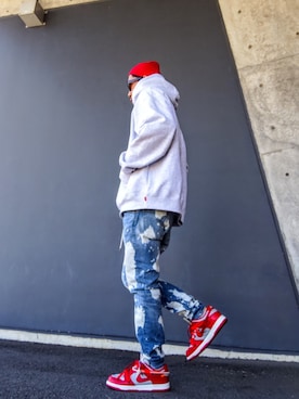 「アイテム（ニットキャップ/ビーニー）」を使った、hasshi(ハッシー)さん（メンズ・172cm）の秋コーディネート