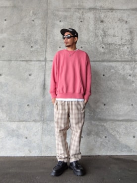 「Supreme （シュプリーム）のアイテム」を使った、hasshi(ハッシー)さん（メンズ・173cm）の春コーディネート