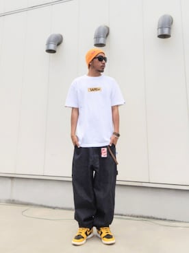 「Supreme （シュプリーム）のアイテム」を使った、hasshi(ハッシー)さん（メンズ・173cm）の夏コーディネート