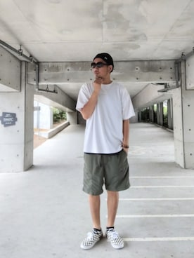 「アイテム（ニットキャップ/ビーニー）」を使った、hasshi(ハッシー)さん（メンズ・172cm・40代）の夏コーディネート