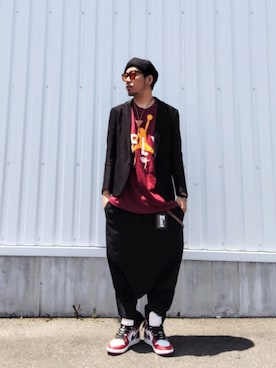 BLACK COMME des GARCONSのアイテムを使った「サルエルパンツ」の人気