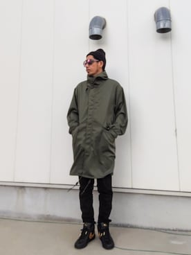 「アイテム（モッズコート）」を使った、hasshi(ハッシー)さん（メンズ・172cm）の秋コーディネート