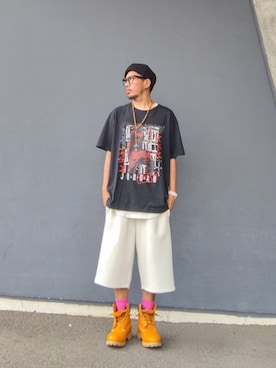 「GU（ジーユー）のアイテム」を使った、hasshi(ハッシー)さん（メンズ・173cm）の夏コーディネート