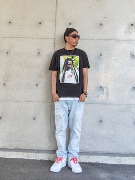 「no brand（ノーブランド）のアイテム」を使った、hasshi(ハッシー)さん（メンズ・173cm）の夏コーディネート