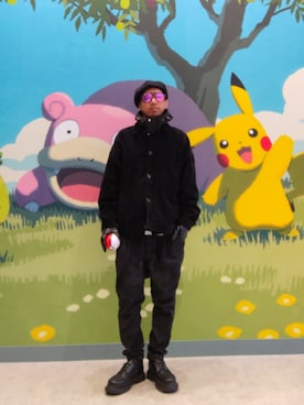 「アイテム（ハンチング/ベレー帽）」を使った、hasshi(ハッシー)さん（メンズ・172cm）の冬コーディネート