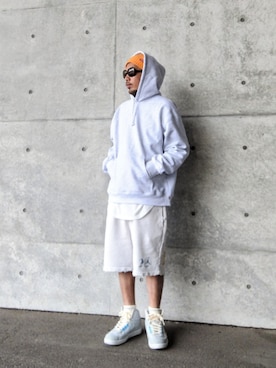 「Supreme （シュプリーム）のアイテム（トップス）」を使った、hasshi(ハッシー)さん（メンズ・173cm）の春コーディネート